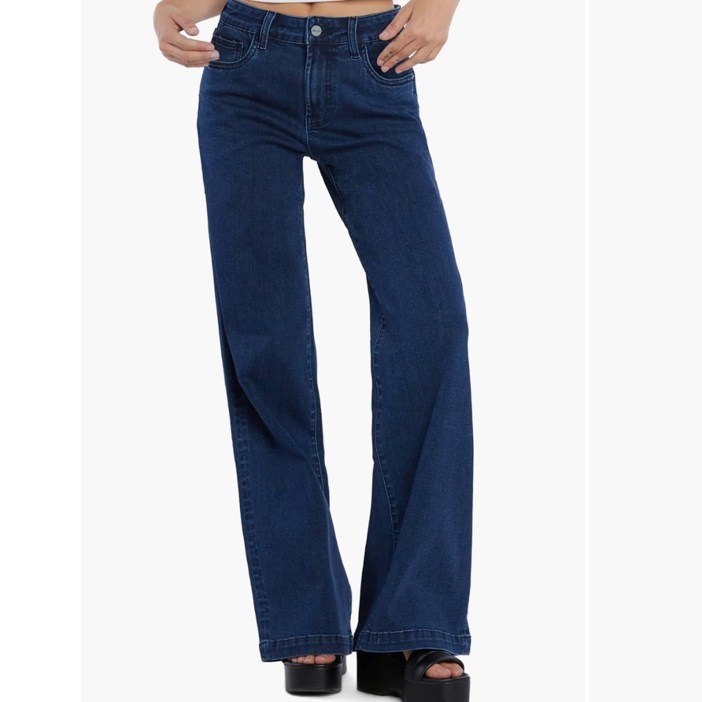 Hint of Blu High Waisted Wide Leg Jeans from Nordstrom Size 28